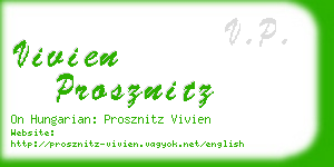 vivien prosznitz business card